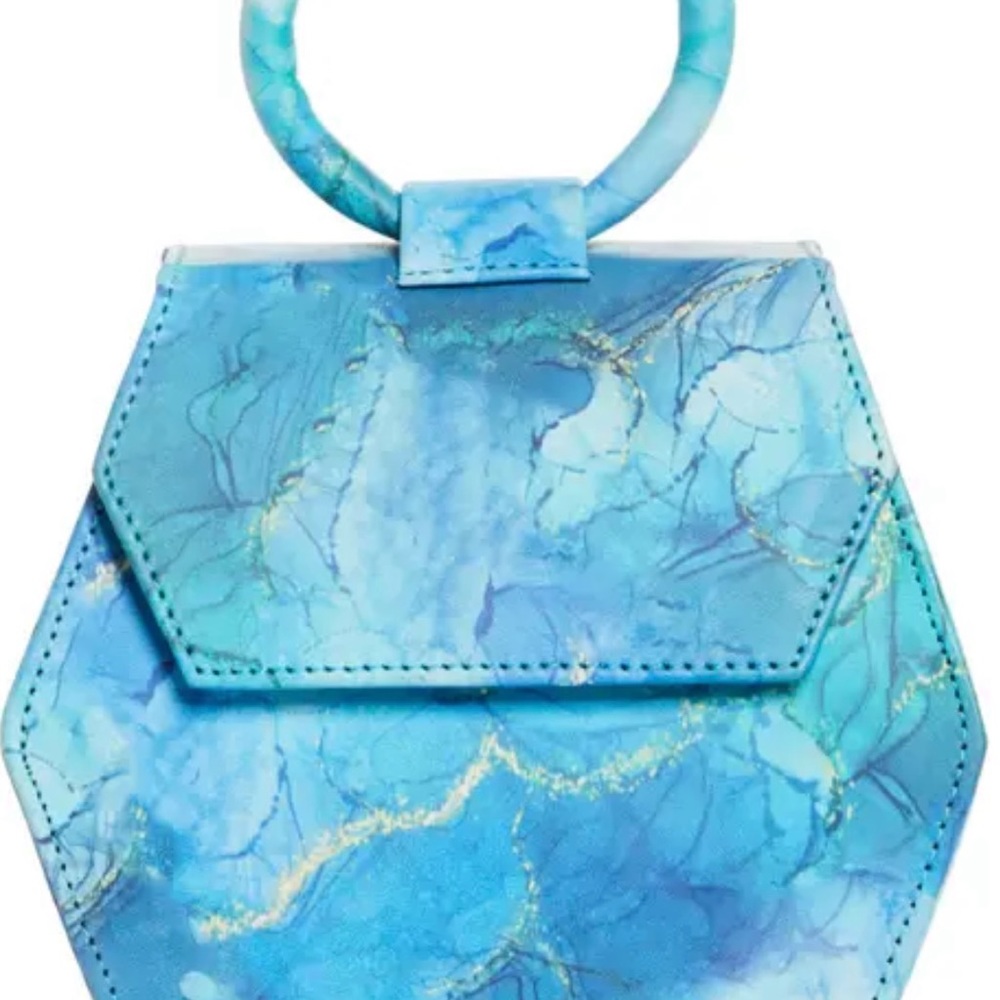Brand New without tag. Anima Iris Mini Zuri Leather Top Handbag.